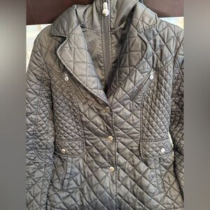 Laundry by Shelli Segal Quilted Gray Women's Jacket